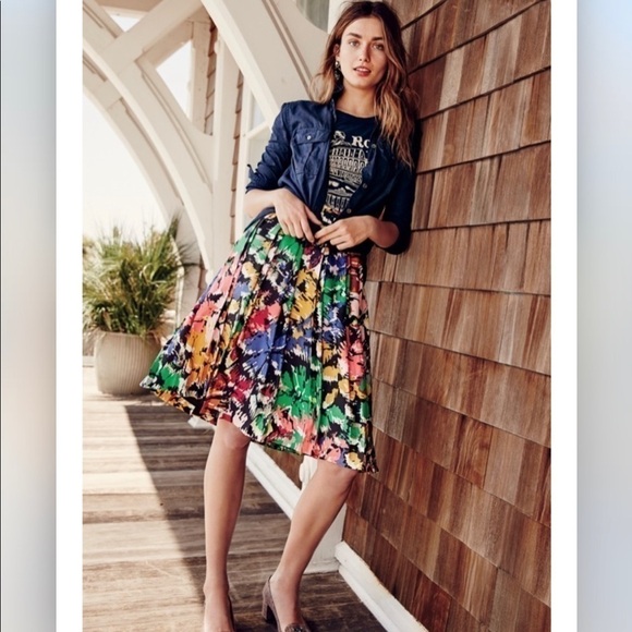 jcrew Silk Floral brushstroke Dress - Picture 13 of 13